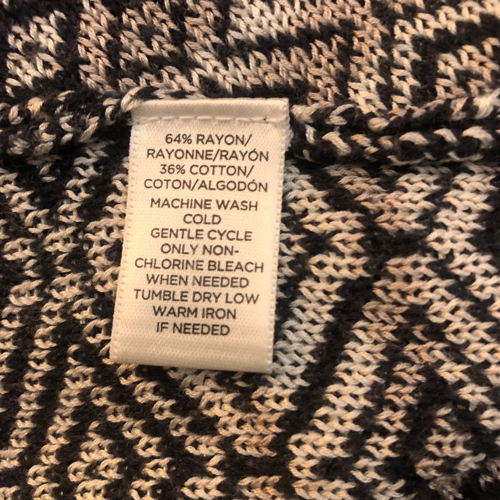 Euc Loft Patterned Silky Open Front Cardigan - image 5